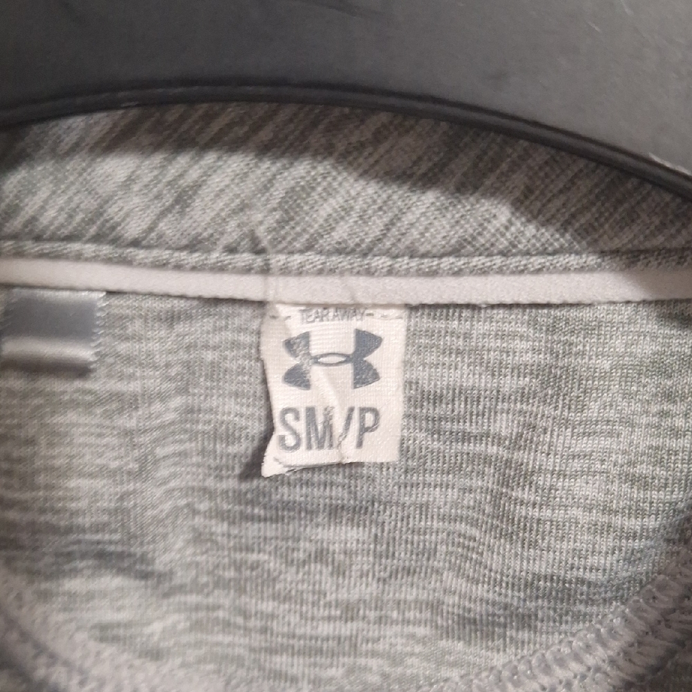 Under Armour Heat Gear Sleeveless Polo Tank Top - S - Heather Gray - Picture 2 of 5